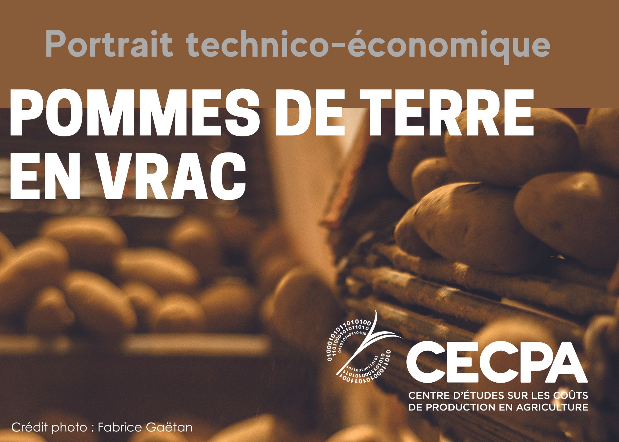 Inf. complémentaires : PORTRAIT TECHNICO-ÉCONOMIQUE - POMMES DE TERRE EN VRAC 